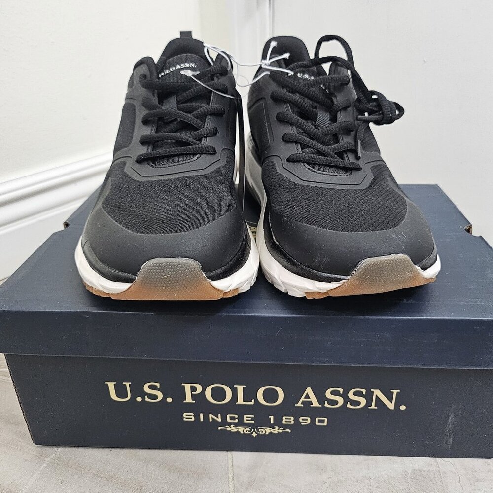 New U.S. Polo Assn. Tread Women's Gum Rener Golden Black Athletic Shoes Size 10 - Picture 2 of 9
